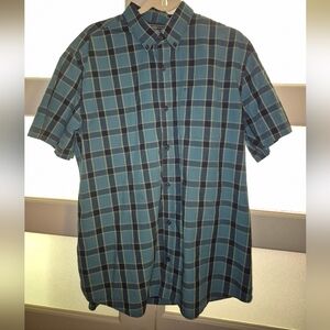 Denver Hayes Blue Casual Button Down Shirt